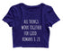 All things work together 8:28 Web Series Christianity,Manifest Womens Crop Tops
